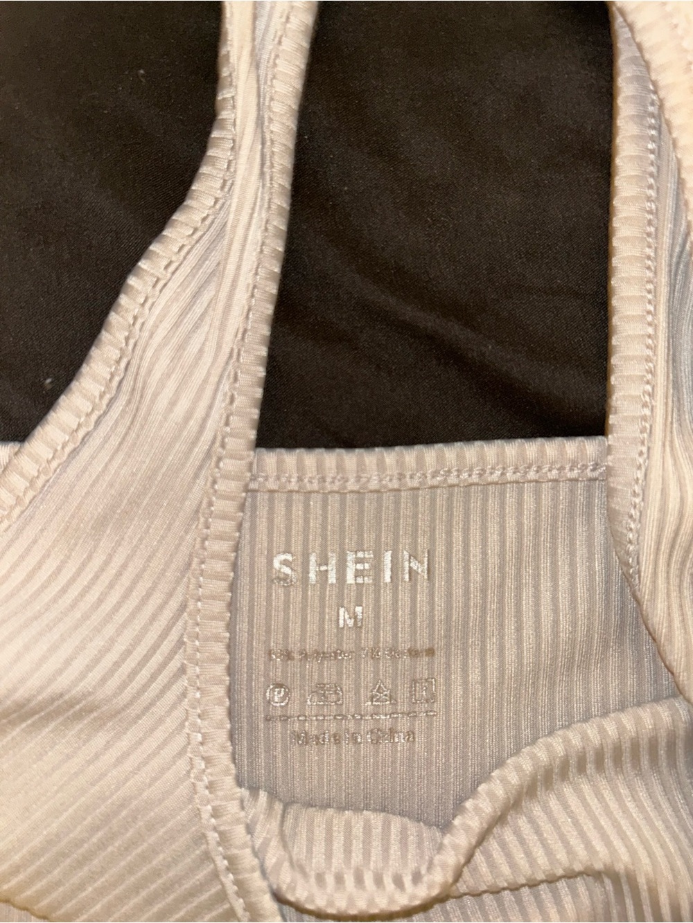 SHEIN Gray Ribbed Halter Crop Tank Top Size M - Picture 5 of 5